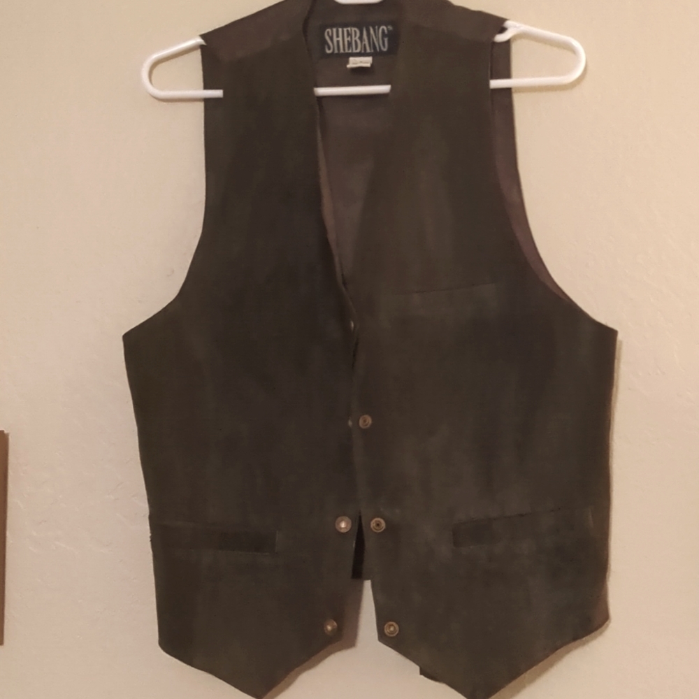 Vintage Leather Suede Vest